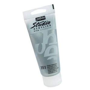 Acrílico Pébéo 100 ml 351 / Plateado Iridiscente Metálicos