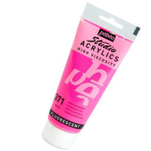 Cargar imagen en el visor de la galería, Acrílico Pébéo 100 ml 371 / Rosa Fluorescente
