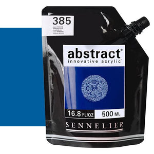 Acrílico Abstract Sennelier 385 Azul Primario Pouch 500 ml