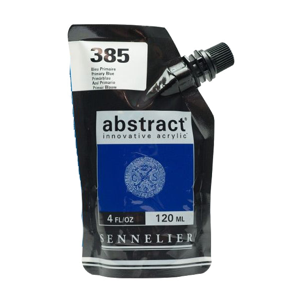 Acrílico Abstract Sennelier 385 Azul Primario Pouch 120 ml