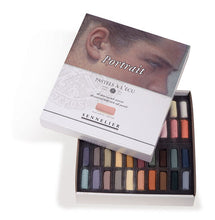Cargar imagen en el visor de la galería, Caja Pasteles Extra suaves à l&#39;écu &quot;Retrato&quot; 40 colores Sennelier 1/2 barras
