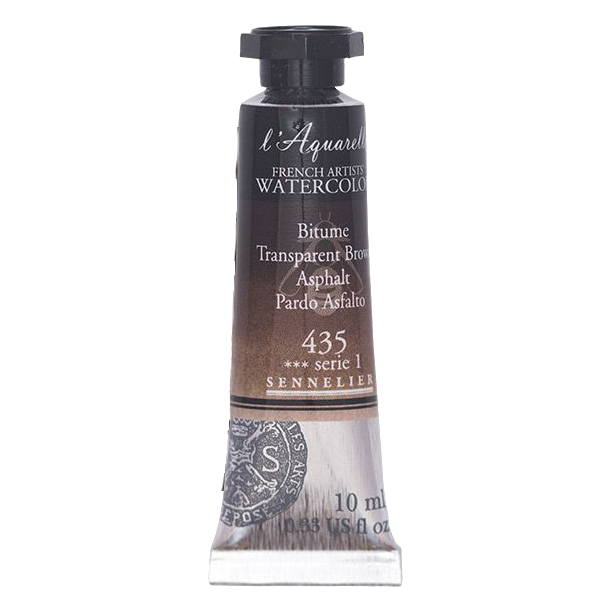 Acuarela L'Aquarelle Sennelier 10 ml 435 Pardo Asfalto