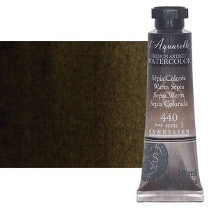 Acuarela L'Aquarelle Sennelier 10 ml 440 Sepia Colorada S1