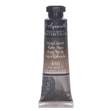 Cargar imagen en el visor de la galería, Acuarela L&#39;Aquarelle Sennelier 10 ml 440 Sepia Colorada S1
