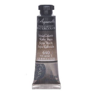 Acuarela L'Aquarelle Sennelier 10 ml 440 Sepia Colorada S1