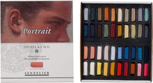 Cargar imagen en el visor de la galería, Caja Pasteles Extra suaves à l&#39;écu &quot;Retrato&quot; 40 colores Sennelier 1/2 barras
