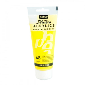 Acrílico Pébéo 100 ml 48 / Amarillo Primario Opaco