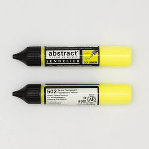 Acrílico Abstract  3D Liners Sennelier 502 Amarillo Fluorescente27 ml