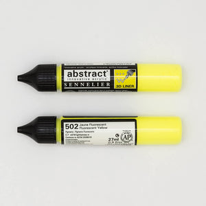 Acrílico Abstract  3D Liners Sennelier 502 Amarillo Fluorescente27 ml