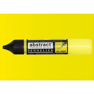 Acrílico Abstract  3D Liners Sennelier 502 Amarillo Fluorescente27 ml