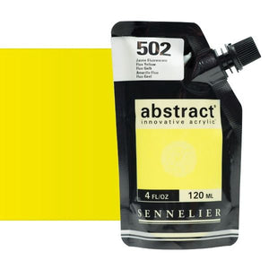 Acrílico Abstract Sennelier 502 Amarillo Fluo Pouch 120 ml