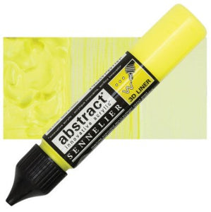 Acrílico Abstract  3D Liners Sennelier 502 Amarillo Fluorescente27 ml