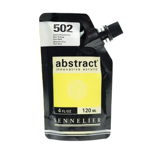 Acrílico Abstract Sennelier 502 Amarillo Fluo Pouch 120 ml