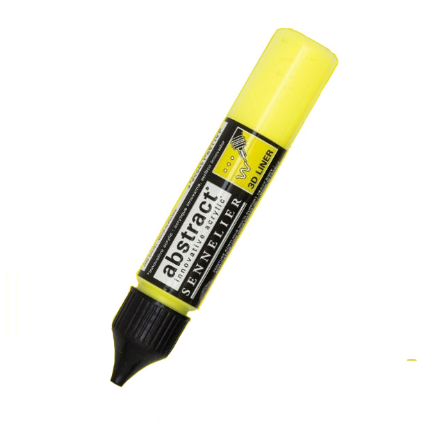 Acrílico Abstract  3D Liners Sennelier 502 Amarillo Fluorescente27 ml