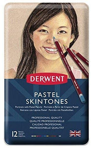 Lápices pastel Skintones Derwent 12 piezas