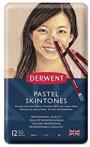 Lápices pastel Skintones Derwent 12 piezas