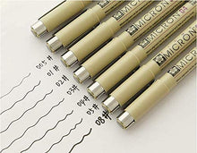Cargar imagen en el visor de la galería, Estilógrafo Pigma Micron 08 Sakura Negro
