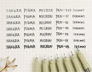 Estilógrafo Pigma Micron 01 Sakura Negro