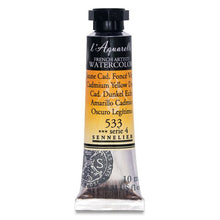 Cargar imagen en el visor de la galería, Acuarela L&#39;Aquarelle Sennelier 10 ml 533 Amarillo Cadmio Oscuro Legítimo
