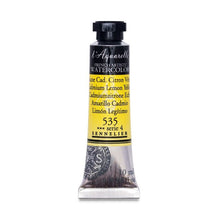 Cargar imagen en el visor de la galería, Acuarela L&#39;Aquarelle Sennelier 10 ml 535 Amarillo Cadmio Limón Legítimo
