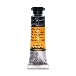 Acuarela L'Aquarelle Sennelier 10 ml 537 Amarillo Cadmio Anaranjado Legítimo