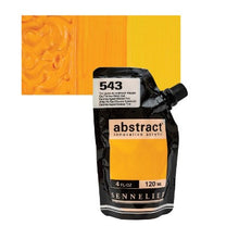 Cargar imagen en el visor de la galería, Acrílico Abstract Sennelier 543 Amarillo cadmio oscuro imitación Pouch 120 ml
