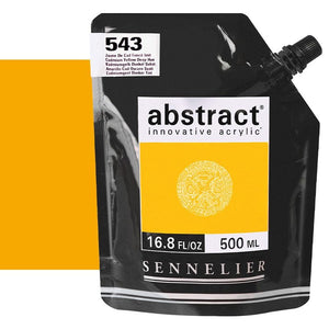 Acrílico Abstract Sennelier 543 Amarillo cadmio oscuro imitación Pouch 500 ml