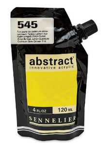 Acrílico Abstract Sennelier 545 Amarillo Cadmio Limón imitación 120 ml