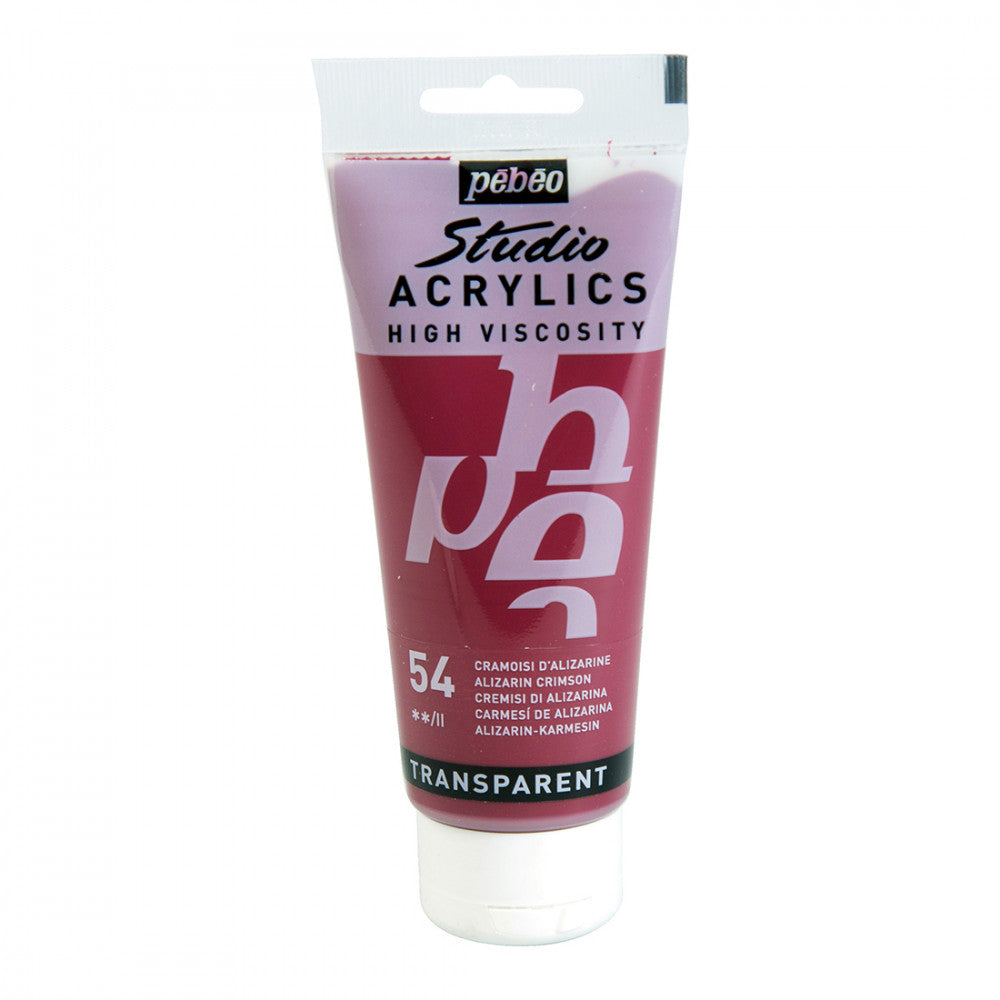 Acrílico Pébéo 100 ml 54 / Alizarin Crimson