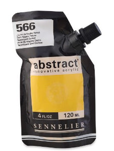 Acrílico Abstract Sennelier 566 Amarillo Nàpoles oscuro Pouch 120 ml