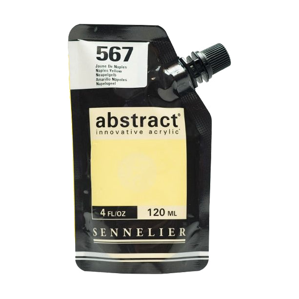 Acrílico Abstract Sennelier 567 Amarillo Napoles Pouch 120 ml