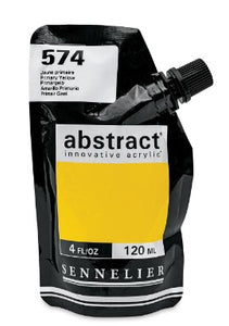 Acrílico Abstract Sennelier 574 Amarillo primario Pouch 120 ml