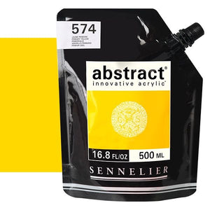 Acrílico Abstract Sennelier 574 Amarillo primario Pouch 500 ml