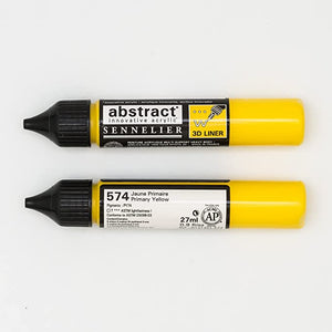 Acrílico Abstract  3D Liners Sennelier 574 Amarillo Primario 27 ml