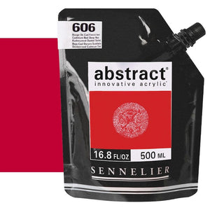 Acrílico Abstract Sennelier 606 Rojo cadmio oscuro imitación Pouch 500 ml
