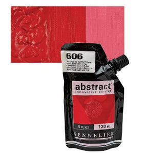 Acrílico Abstract Sennelier 606 Rojo cadmio oscuro imitación Pouch 120 ml