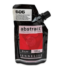 Cargar imagen en el visor de la galería, Acrílico Abstract Sennelier 606 Rojo cadmio oscuro imitación Pouch 120 ml
