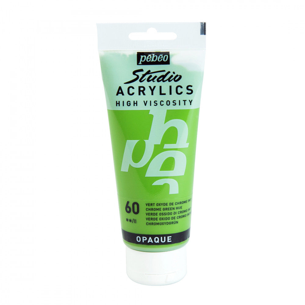 Acrílico Pébéo 100 ml 60 /  Verde Oxido de Cromo Hue