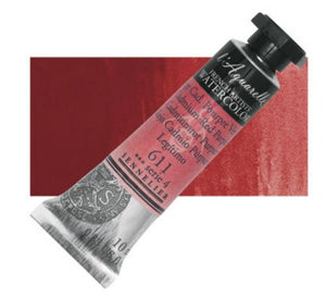 Acuarela L'Aquarelle Sennelier 10 ml 611 Rojo Cadmio Púrpura Legítimo S4