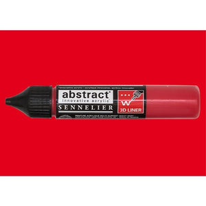 Acrílico Abstract  3D Liners Sennelier 613 Rojo cadmio claro imitacion 27 ml