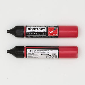 Acrílico Abstract  3D Liners Sennelier 613 Rojo cadmio claro imitacion 27 ml