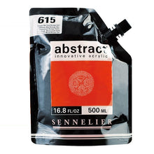 Cargar imagen en el visor de la galería, Acrílico Abstract Sennelier 615 Rojo cadmio Anaranjado imitación Pouch 500 ml
