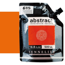 Cargar imagen en el visor de la galería, Acrílico Abstract Sennelier 615 Rojo cadmio Anaranjado imitación Pouch 500 ml
