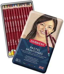 Lápices pastel Skintones Derwent 12 piezas