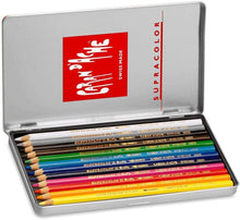 Cargar imagen en el visor de la galería, Lápices de color acuarelables Supracolor Soft Caran D&#39;ache 12 piezas
