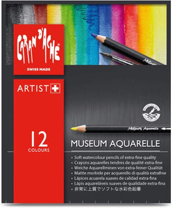 Lápices de color acuarelables Museum Caran D'ache 12 piezas