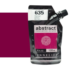 Acrílico Abstract Sennelier 635 Rojo Carmín Pouch 120 ml