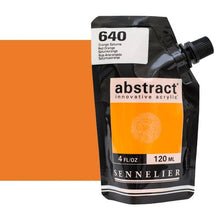 Cargar imagen en el visor de la galería, Acrílico Abstract Sennelier 640 Rojo Anaranjado Pouch 120 ml
