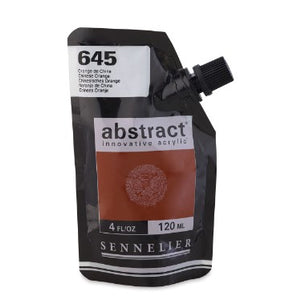 Acrílico Abstract Sennelier 645 Naranja de China Pouch 120 ml