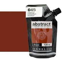 Cargar imagen en el visor de la galería, Acrílico Abstract Sennelier 645 Naranja de China Pouch 120 ml
